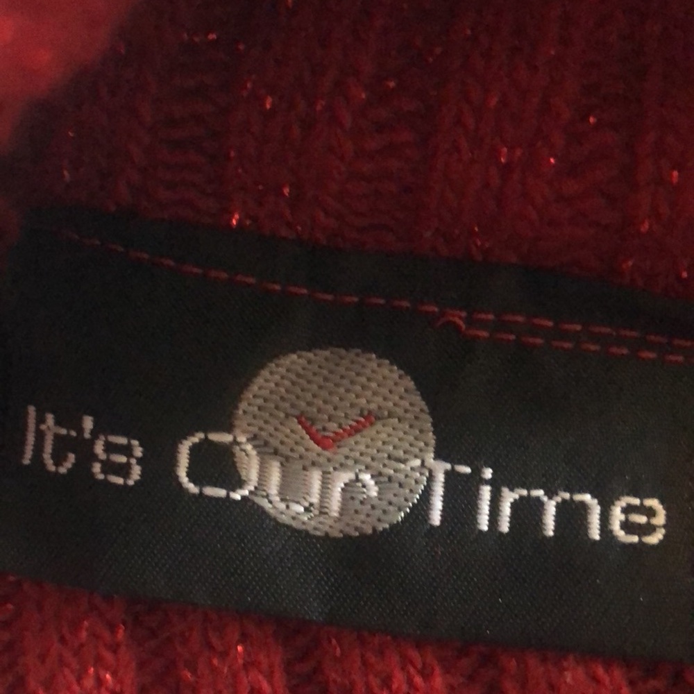 Red Turtle Neck Sweater - Picture 3 of 3